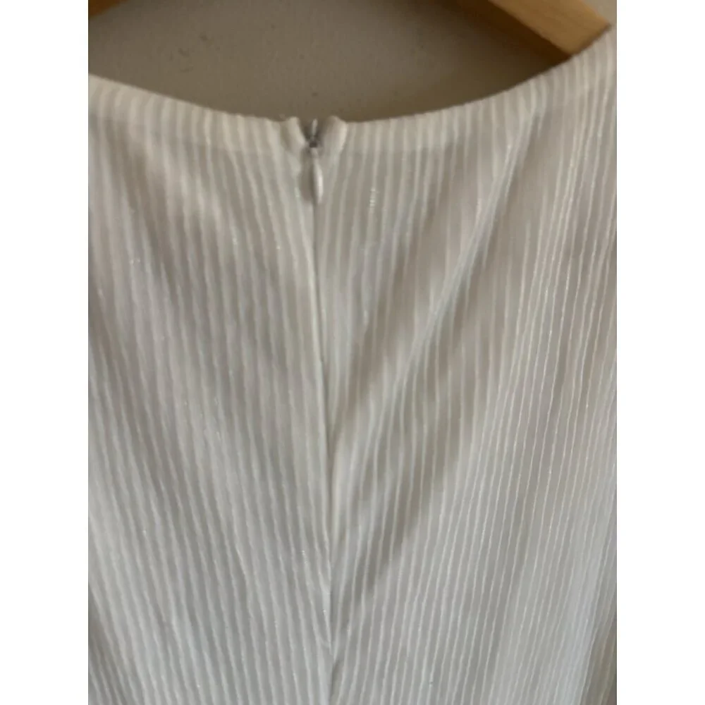 Baltic Born Devlyn Pleated Ivory Dress Maxi Women's Size Small NEW Wedding - Picture 9 of 16